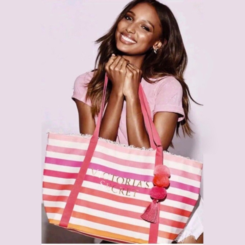 Victoria’s Secret Stripe Beach Tote Bag - NWT